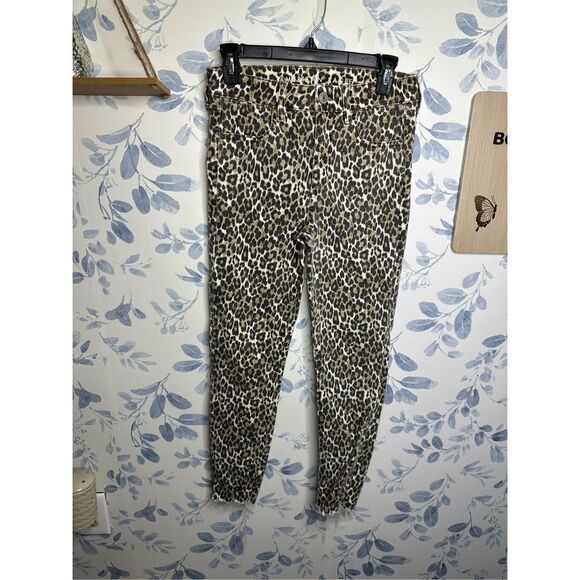 American Eagle Leopard Print Women Hi Rise Jeans Size 6 - Picture 2 of 7